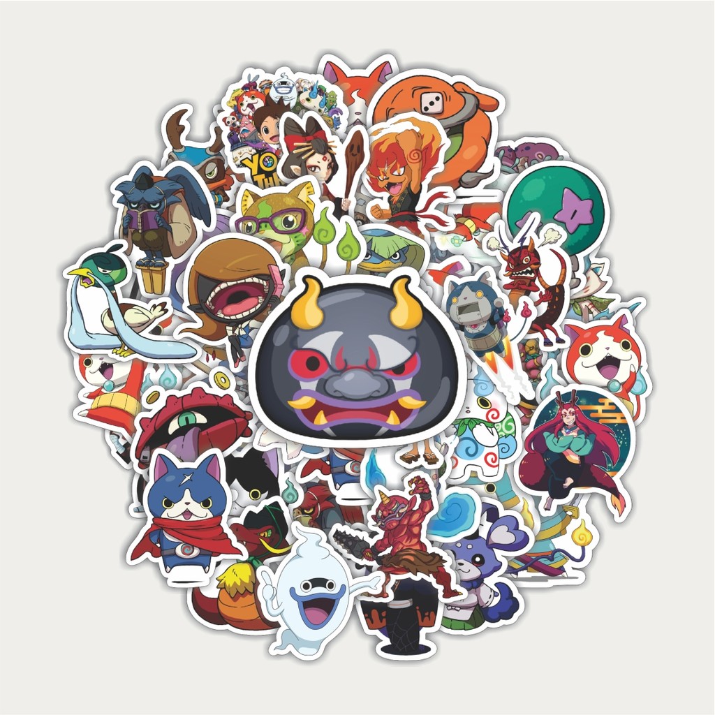 

Sticker Pack Stiker Game Series Yokai Watch Mix 1 | Sticker TUMBLR | Stiker LAPTOP KOPER HELM
