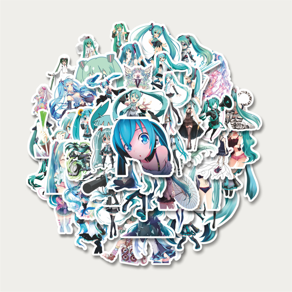 

Sticker Pack Stiker Music Series Hatsune Miku Mix 2 | Sticker TUMBLR | Stiker LAPTOP KOPER HELM