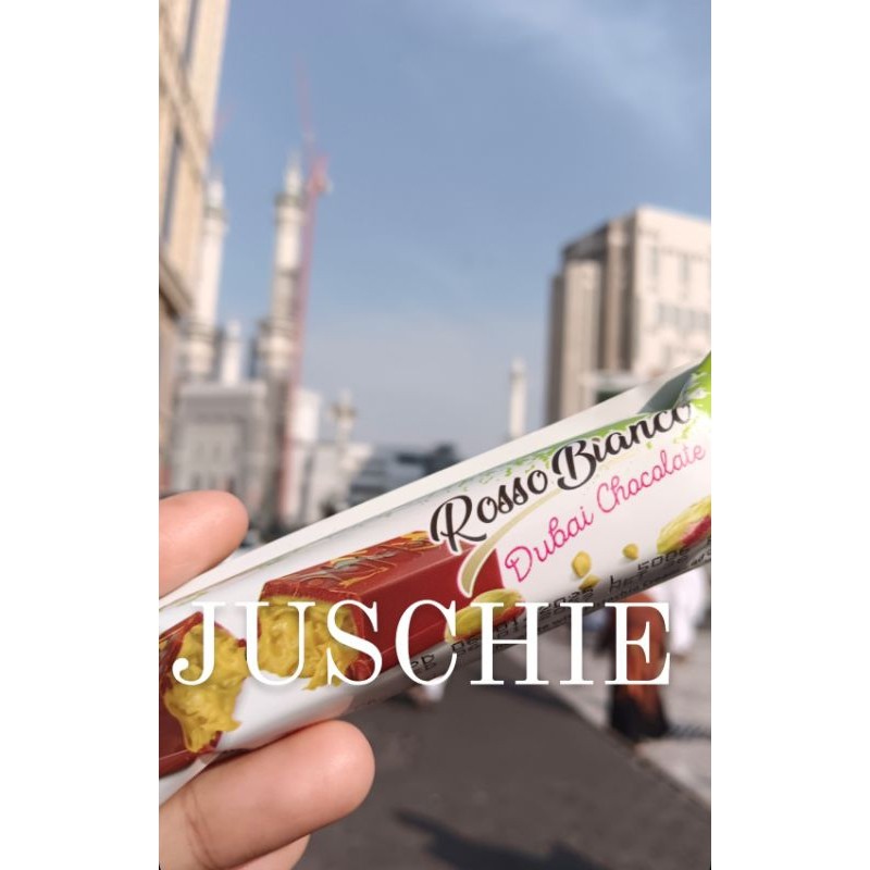 

Ready Rosso Bianco coklat Dubai Mini viral chocolate with pistachio cream and qatayef