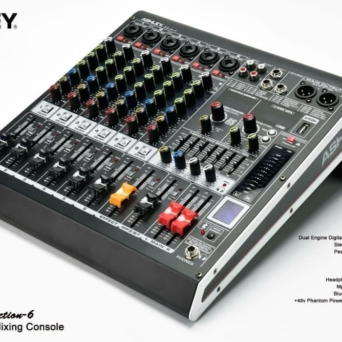 Ashley Selection-6 Mixer 6 Channel Bluetooth Usb Equalizer Original