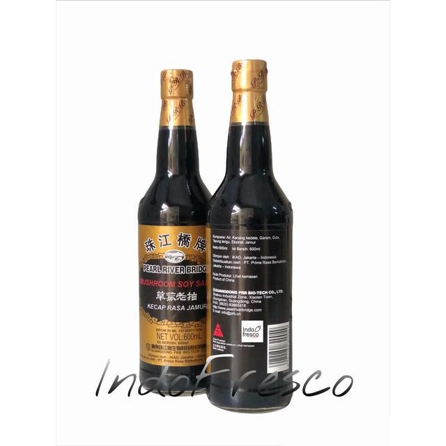 

Promo Pearl River Bridge Mushroom Soy Sauce- Kecap rasa Jamur 600 ml