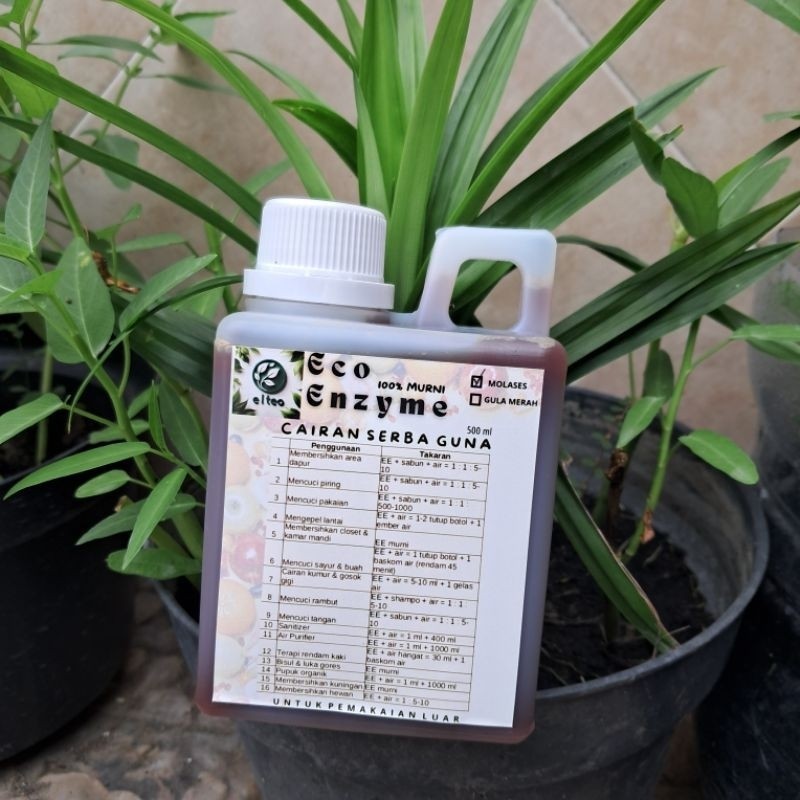 Eco Enzyme (fermentasi molase) 500ml Eco Enzyme Murni Eco Enzim Cairan Serbaguna Cairan Ajaib Pupuk 
