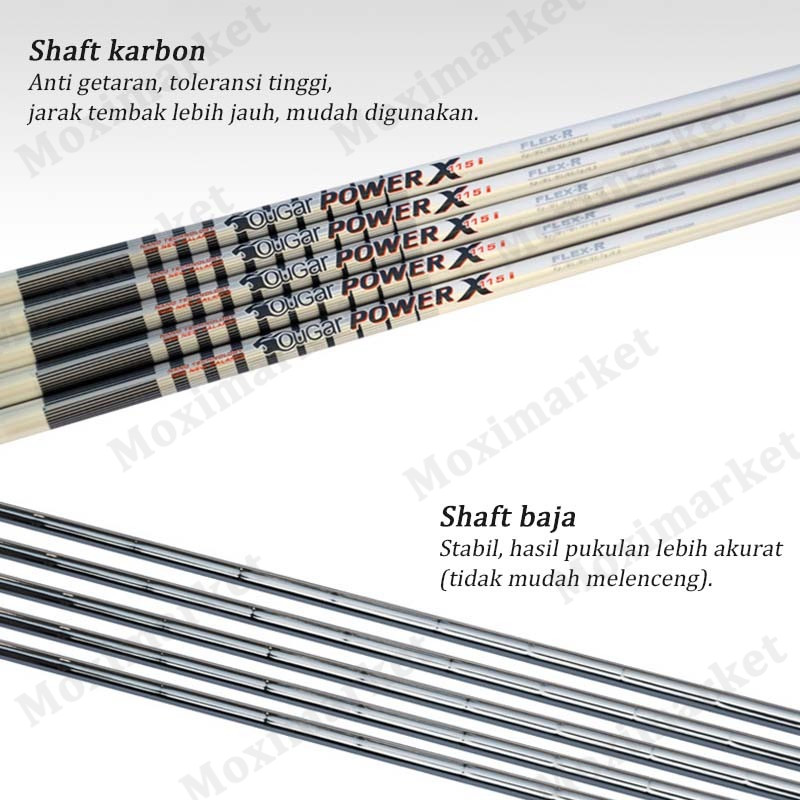 hot deals tongkat golf karbon cougar golf iron 7 stik golf pria wanita pengemudi pemula/stik golf