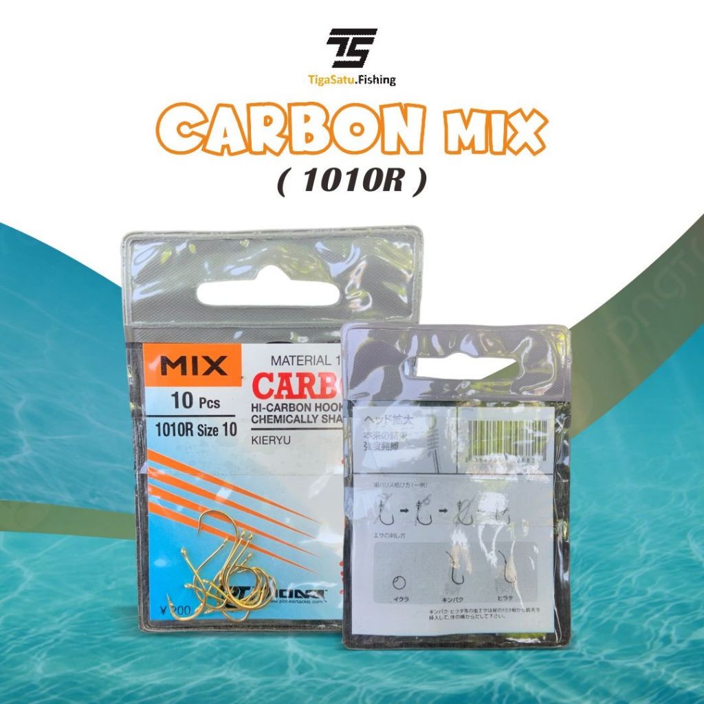 Mata Kail Kieryu Carbon Mix 1010R Berlubang Ukuran 0.1-12 Kuning Emas Jig Pancing Ikan Umpan Mancing