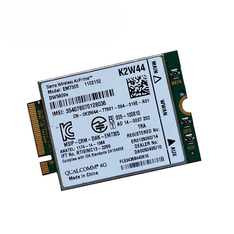 DW5809e  Wireless  EM7305 4G LTE WWAN M.2 NGFF Card Module For Dell Laptop Latitude 3340 E5250 E5450