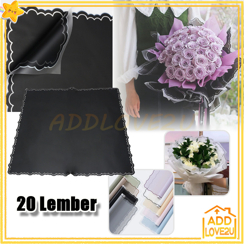 

20 Lember Cloud Awan Frame Transparan Kertas Buket/List Awan Berwarna/Flower Wrapping