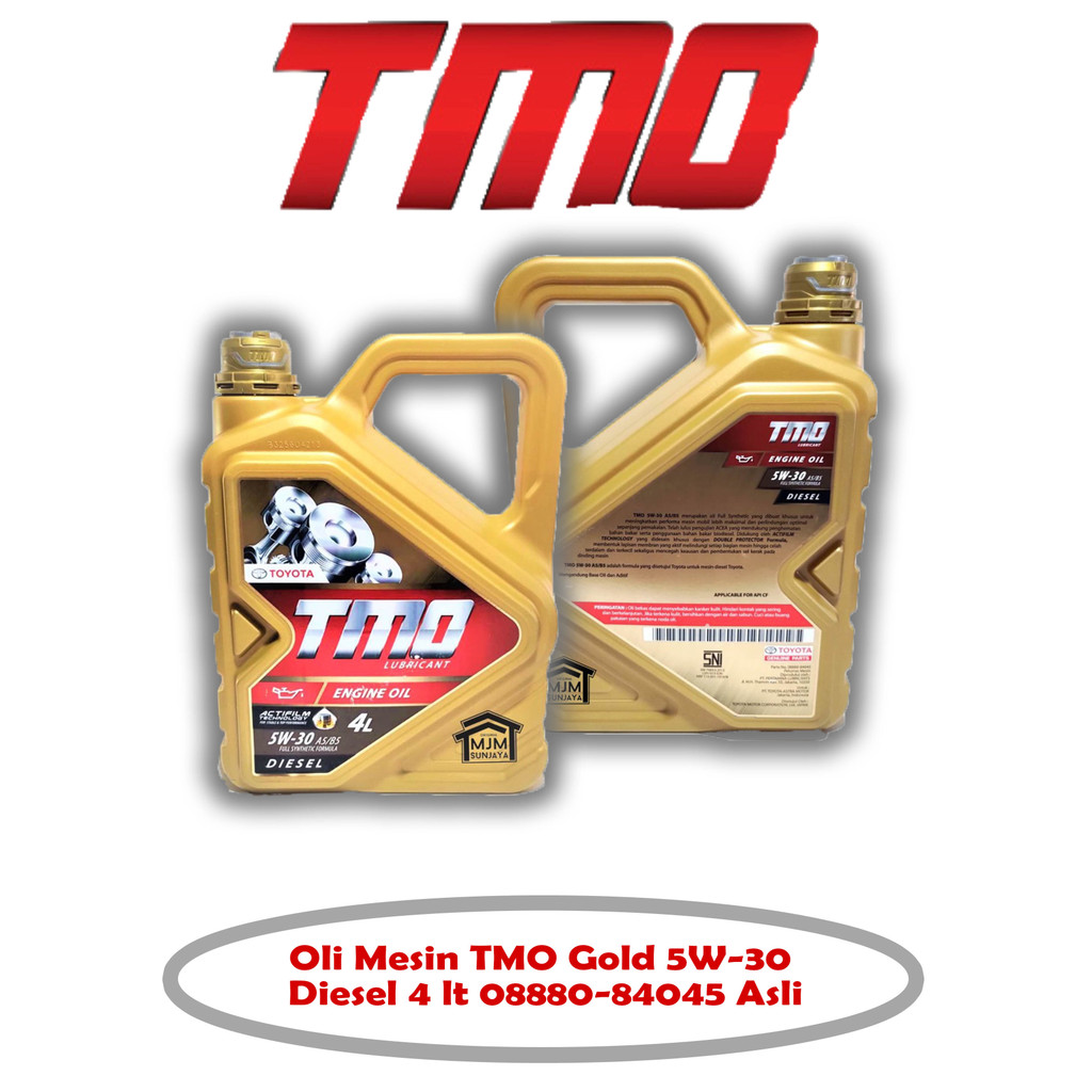 oli mesin tmo gold 5w-30 diesel 4 lt 08880-84045 asli -66257