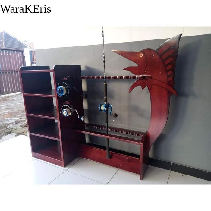 Rod Holder Rak Pancing Rak Joran pancing lemari joran pancing WR9