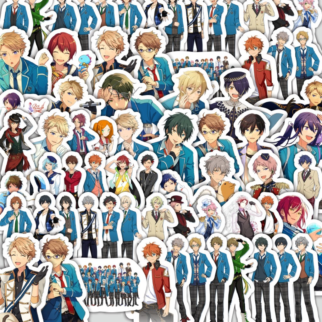 

Stiker Cutting Pack Stiker Video Game Series Ensemble Stars Character Mix Isi 100Pcs Series Aesthetic Lucu Keren Untuk Koper Bahan Vynil