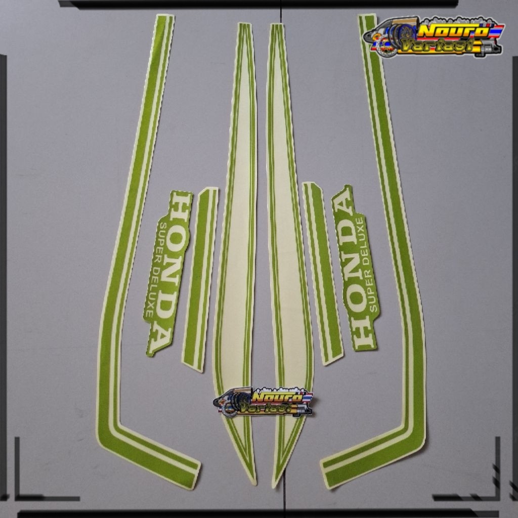 NV striping honda gl 100 gl100 hijau list body standar berkualitas ter