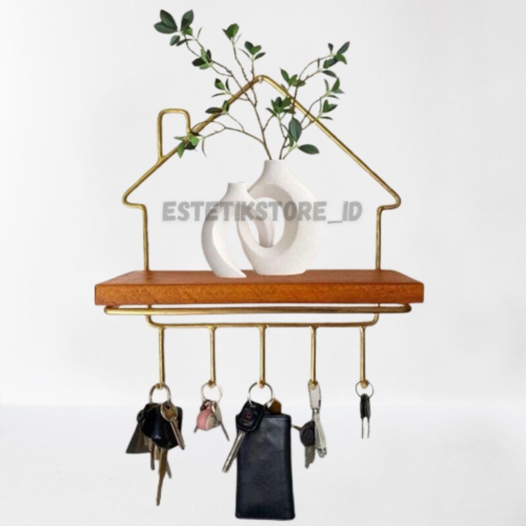 Rak Gantungan Kunci Dinding Rak Dinding serbaguna gantungan kunci dinding aesthetic
