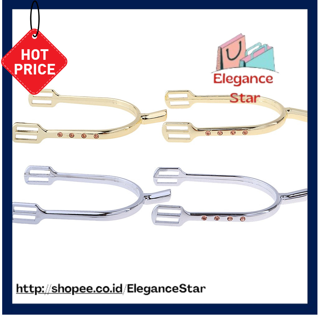 1 Pair Zinc Alloy Horse Spurs Equestrian Horse Riding Boots Spurs Accessories 12*8*2cm