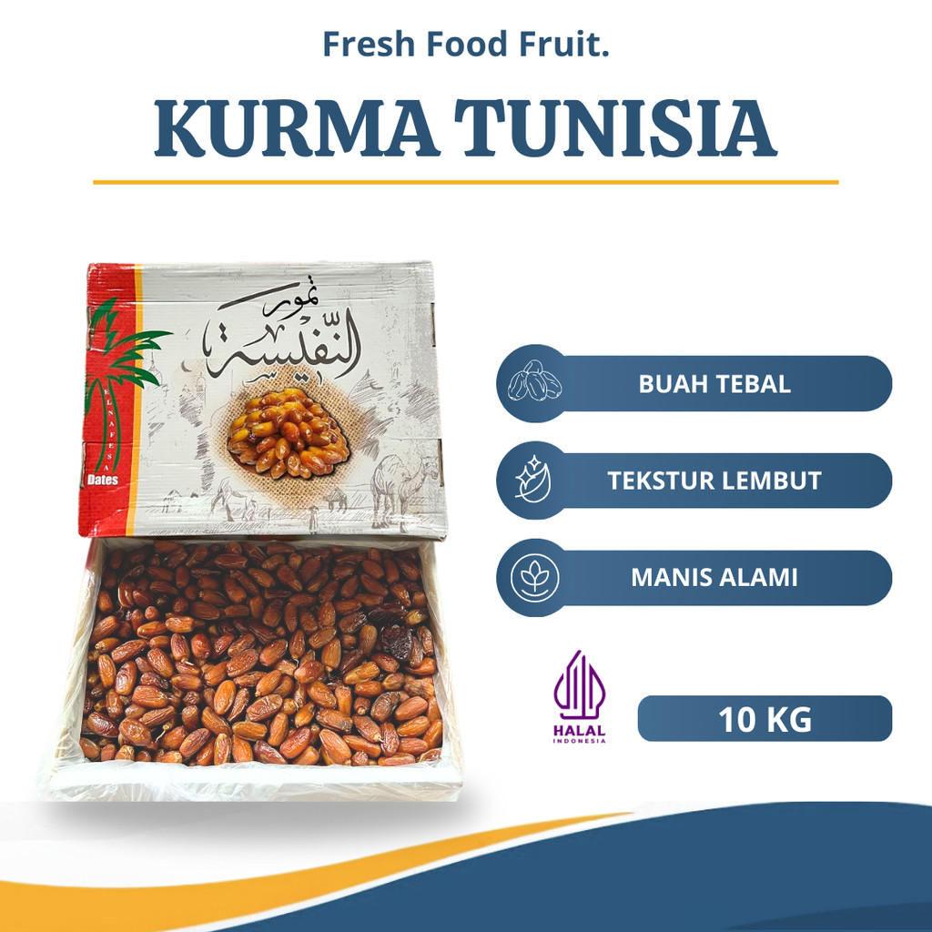

Kurma Tunisia Tunis Madu 5 Kg Grade A Oleh Oleh Haji Umroh Kurma Tunisia Madu Basah Premium Manis