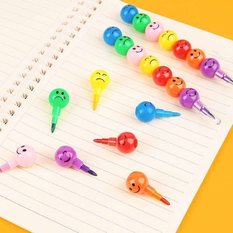 

Cod Pensil Warna Rainbow 1 Set Isi 7 Warna / Pensil Warna Susun Motif Rainbow Emoji