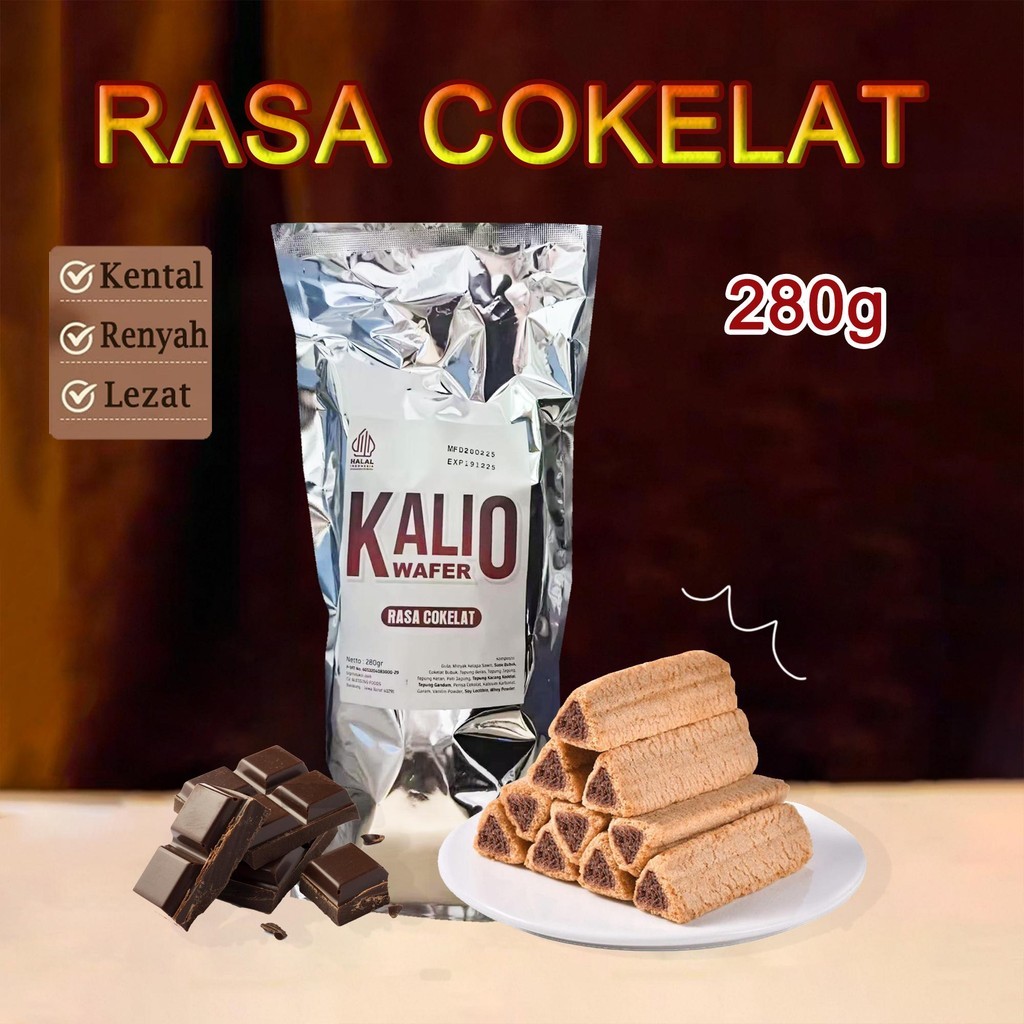 

COD/KALIO wafer/Batang cokelat panjang dengan sudut cokelat/berisi isian/kue kering berbentuk segitiga/makanan ringan/lapisan cokelat/cokelat/batang cokelat/makanan ringan untuk bersantai. Chocolate Food delfi almond coklat