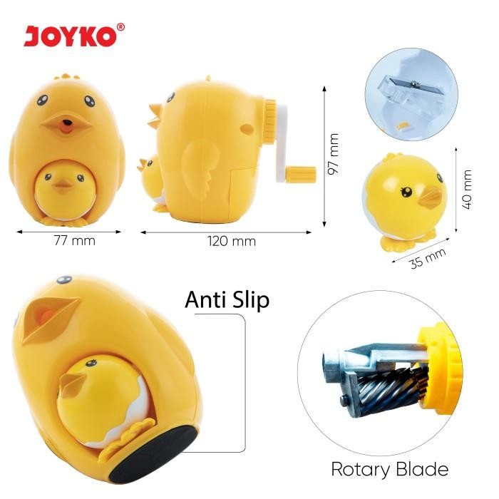 

Sharpener Rautan Serutan Putar Joyko A-148 2 In 1 - A-148 2 In 1