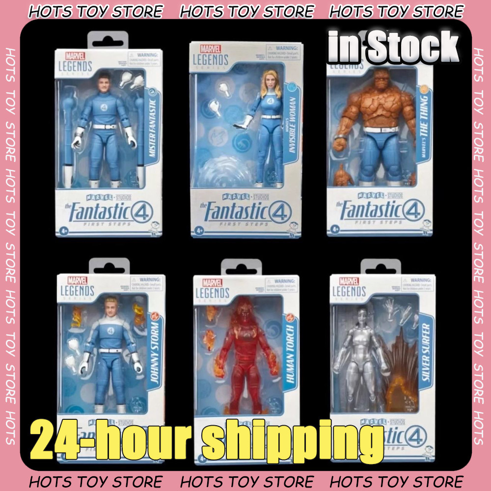 NEW Marvel Legend 2025 Fantastic 4 Series 6-Inch Mobile Puppet Figurine Johnny Storm Anime Model Gar
