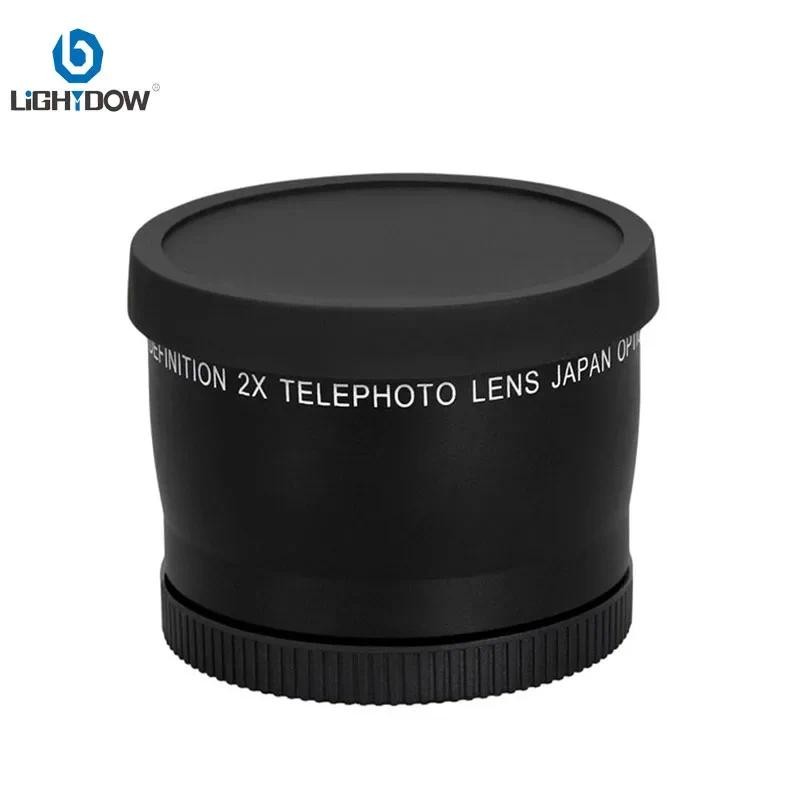 Lightdow 58mm 2.0X 18-55mm Affiliated Telephoto Lens for Cannon 550D 600D 650D 700D 1100D 450D 500D 