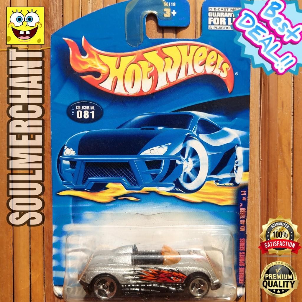 Hot Wheels MX-48 Turbo Silver Diecast Mobil Sport Original