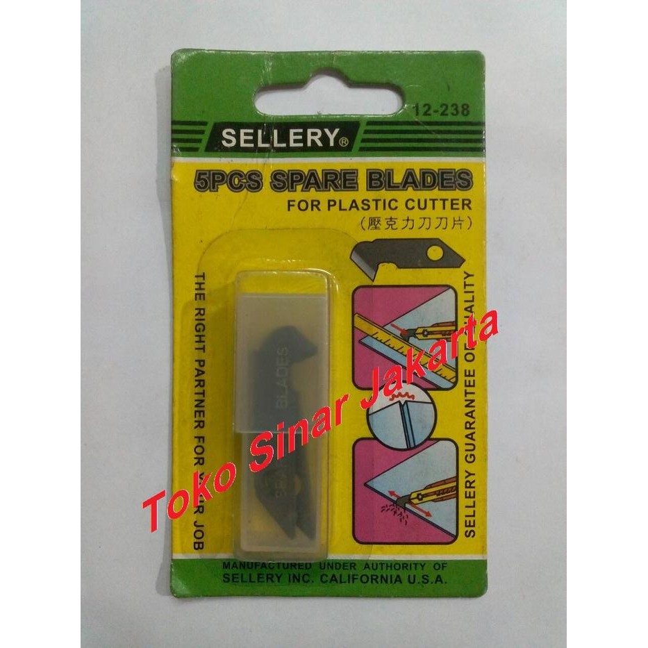

Isi / Mata Cutter Plastik SELLERY ( 5 pcs )