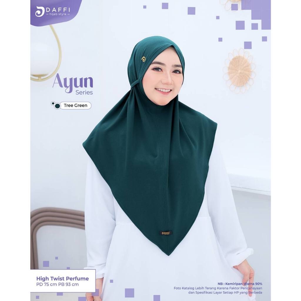 Daffi Hijab - Bergo Ayun High Twist Parfum
