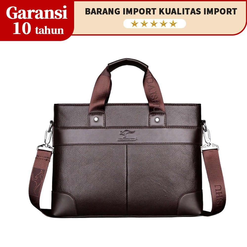 Tas Selempang Tas Kulit Laptop 14 inch Tas Komputer Bisnis Kerja Pria laptop
