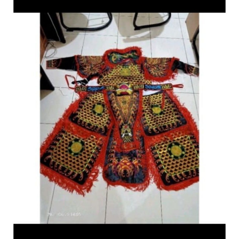 baju tatung loktung warna hitam merah