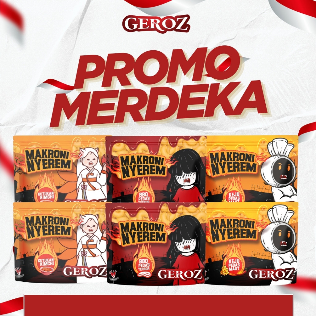 

New Geroz - Makroni Nyerem Pedas 3 Varian Bundling 6Premium