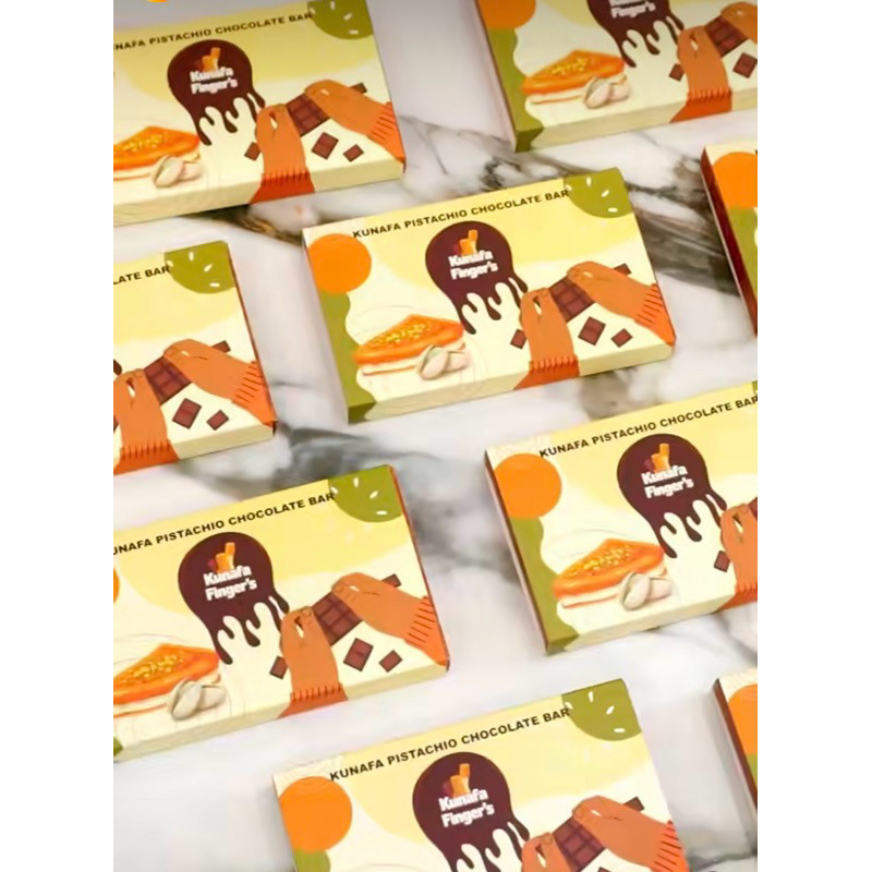 

kunafa pistachio chocolate bar made in by kunafa finger malaysia