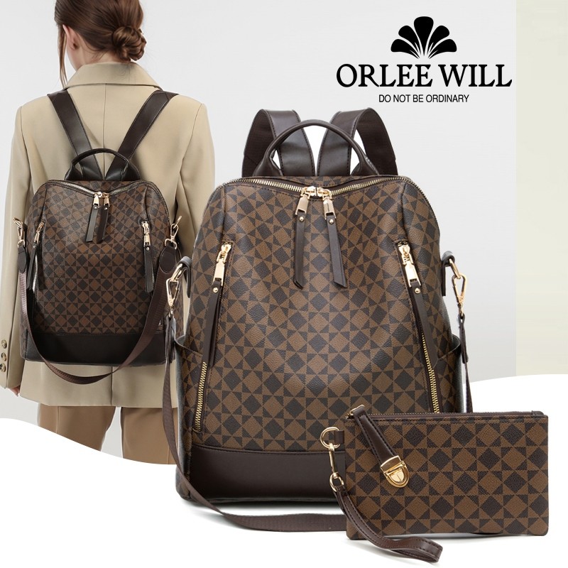 ORLEE WILL Tas Ransel Wanita Backpack Kapasitas Besar Wanita OL-80328