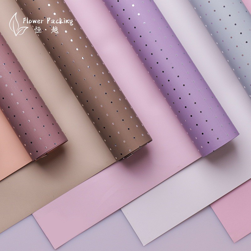 

Flower Wrapping Paper Small Polkadot Cellophane Kertas Buket Dua Warna Bi Color Motif Polkadot Kecil KB6031