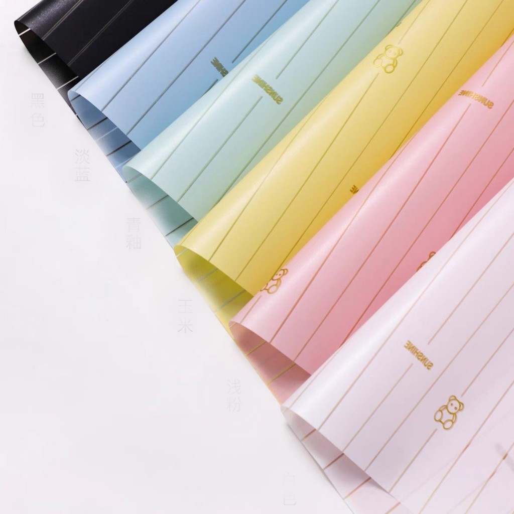 

[ 20 LEMBAR ] Kertas Buket Bunga Flower Wrapping Cellophane Waterproof Ecer Lembaran KB6096