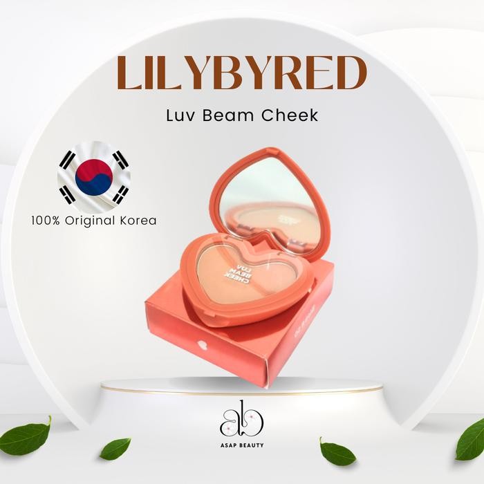 SALE LILYBYRED LUV BEAM CHEEK/ CHEEK BLUSHER/ BLUSHER KOREA/ BLUSH ON - FLUSH ORANGE