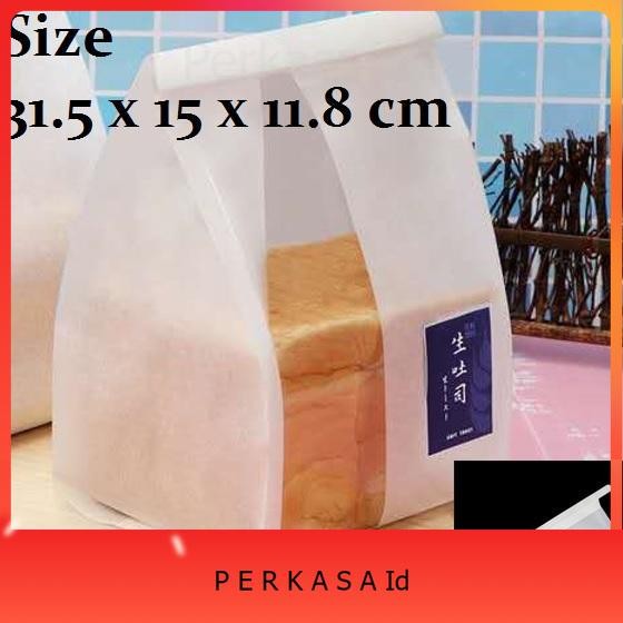 Plastik Roti Tawar Kemasan Kantong Kertas Roti Tawar Sobek Toast Bag - PRT06