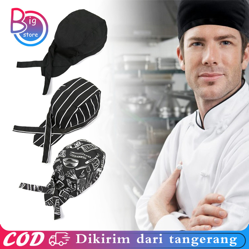 Topi Chef Dewasa Cooking Hats Topi Pirate Chef Koki Topi Chef Topi Waiter