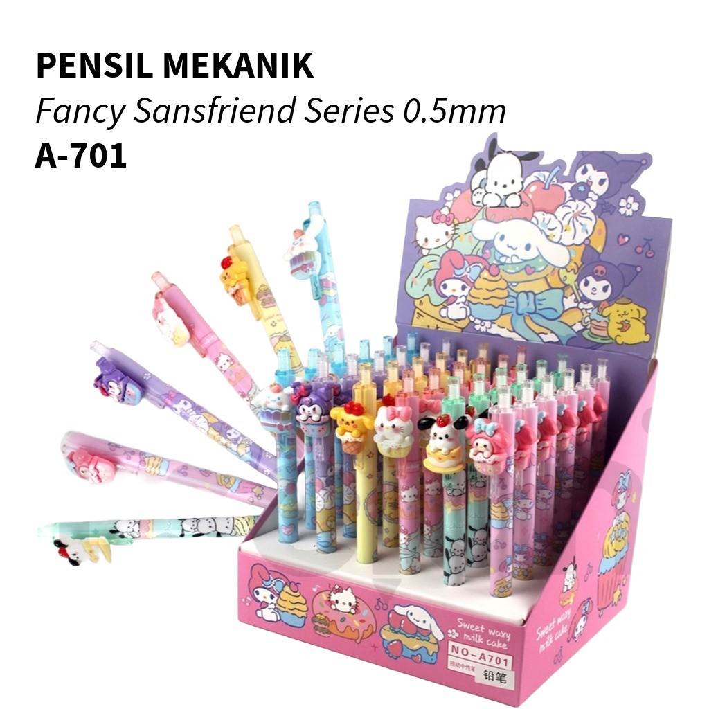 

❤️️1buah Pensil Mekanik Fancy 0.5 /1buah Pensil Mekanik A-701 Sansfriends❤️️