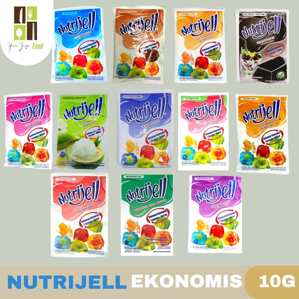 

Nutrijel Eko /Agar-Agar/Puding Kemasan Ekonomis 10 g