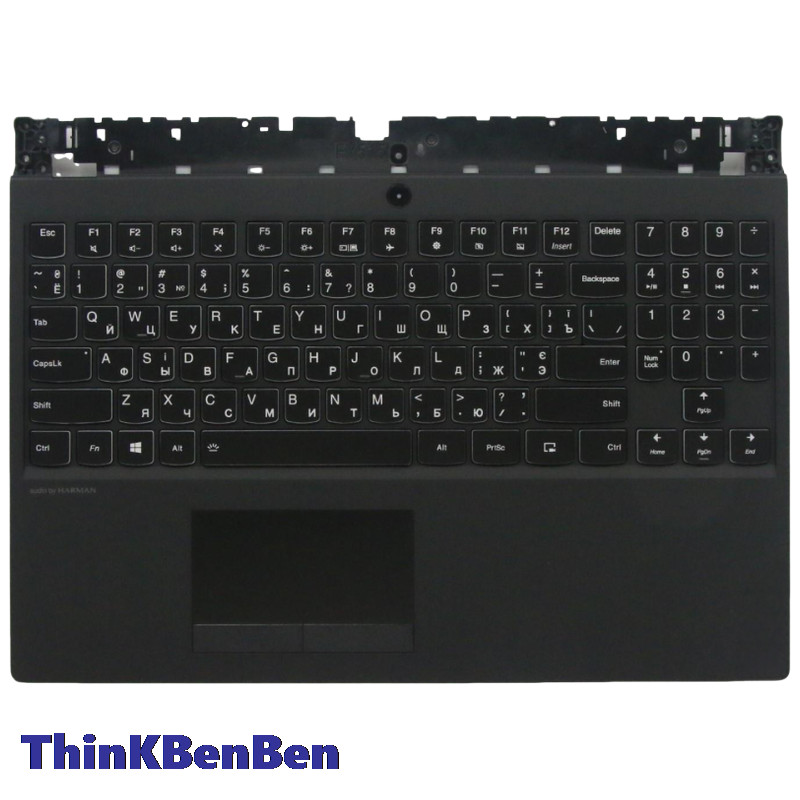 UKR Ukrainian Black Keyboard Upper Case Palmrest Shell Cover For Lenovo Legion Y540 15 15IRH Y7000 2