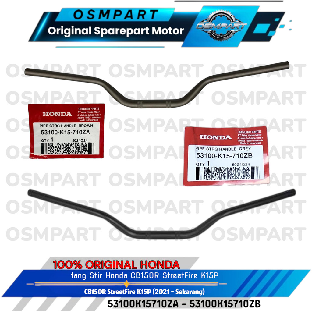 STANG STIR BROWN GREY CB150R HONDA ORIGINAL 53100K15710ZA 53100K15710ZB HONDA ORIGINAL