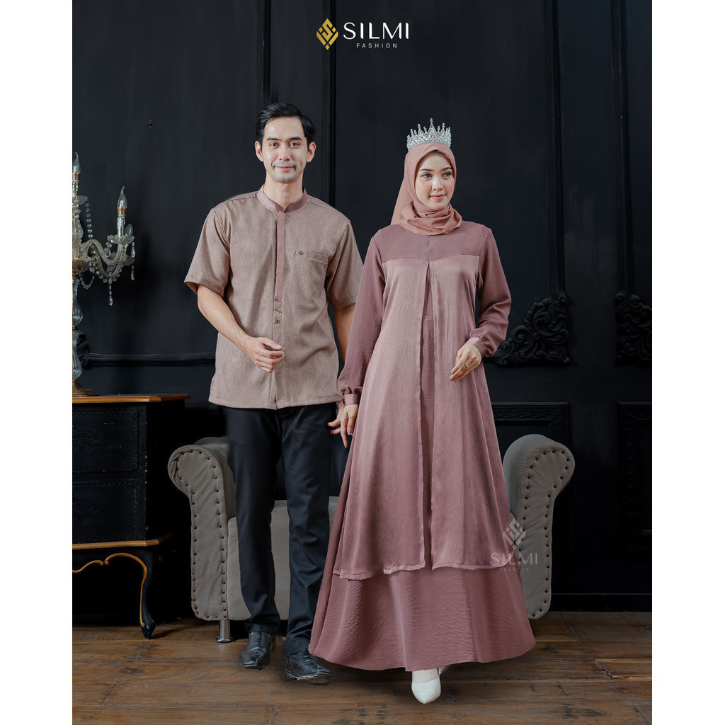 Baju Lebaran Couple Pasangan Kekinian Sarimbit Keluarga 2025 Family Set Premium Mawaddah Family