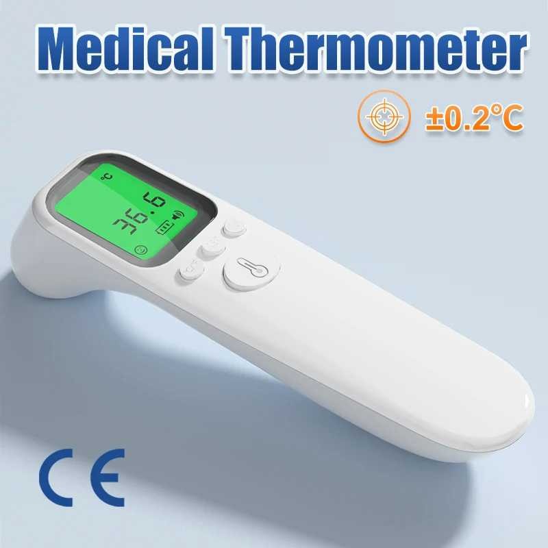 AIQUE Thermometer Gun Digital Infrared Suhu Badan Dahi Telinga - AD802 - A.H