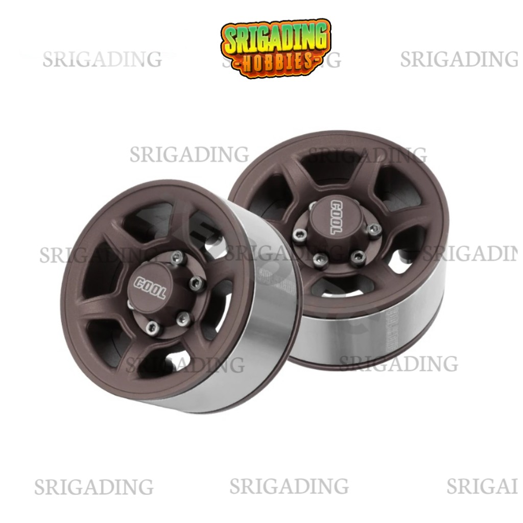 Coolracing Metal Velg Beadlock 1.55 inch 6 Palang