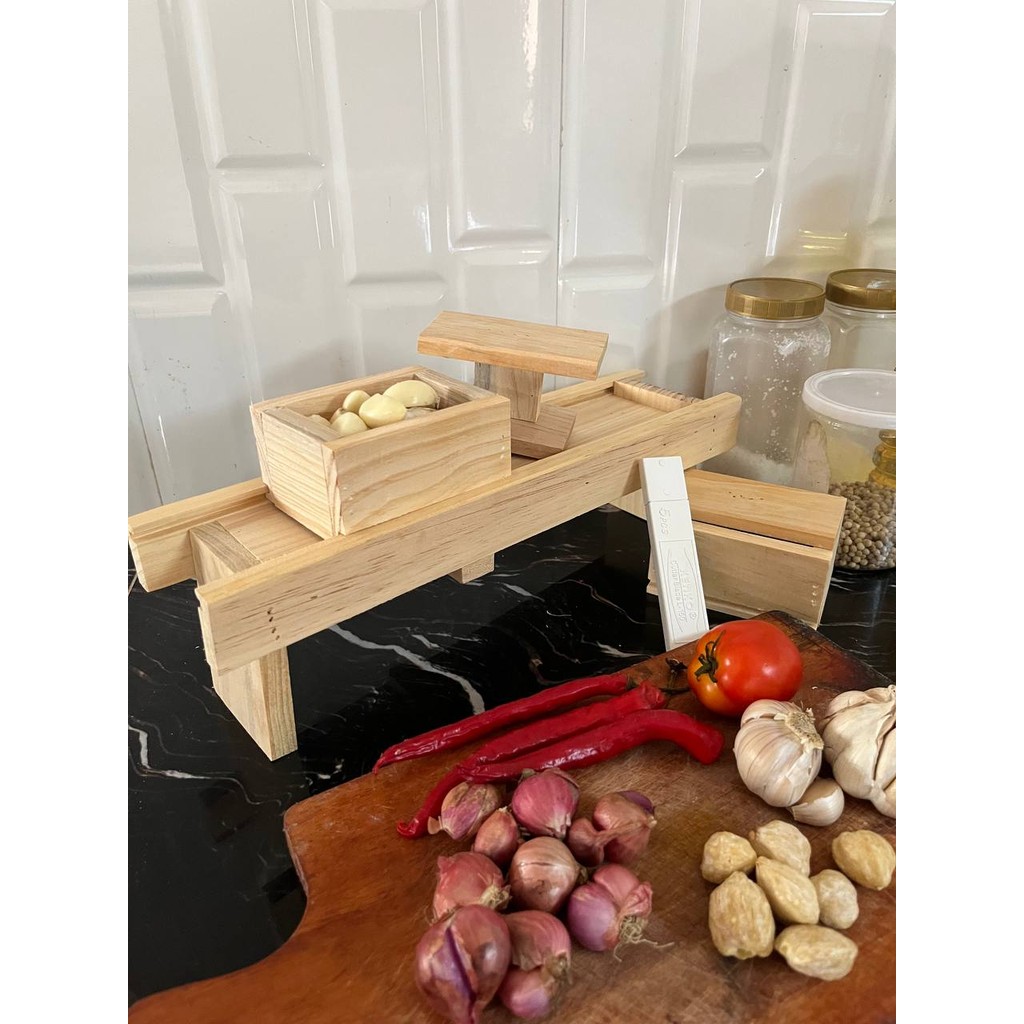 PEMOTONG BAWANG PENGIRIS BAWANG PENGIRIS KERIPIK PENGIRIS SERBAGUNA KAYU JATI