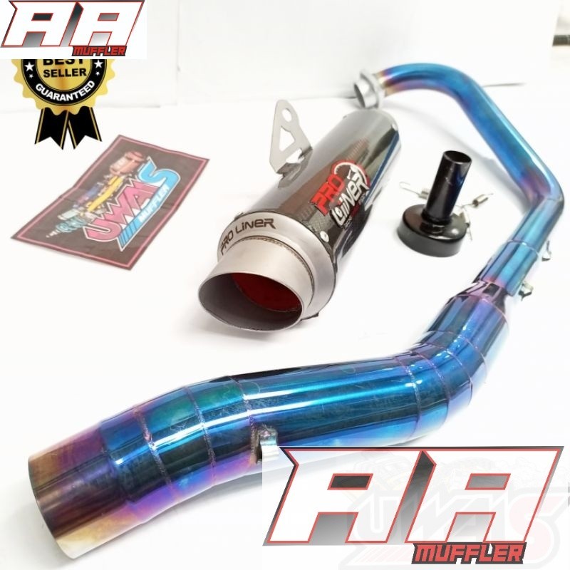 KNALPOT PROLINER LONG VIXION R15 GSX SATRIA FU SONIC SUPRA GTR CBR150R CB150R GSX BYSON TIGER VERZA 