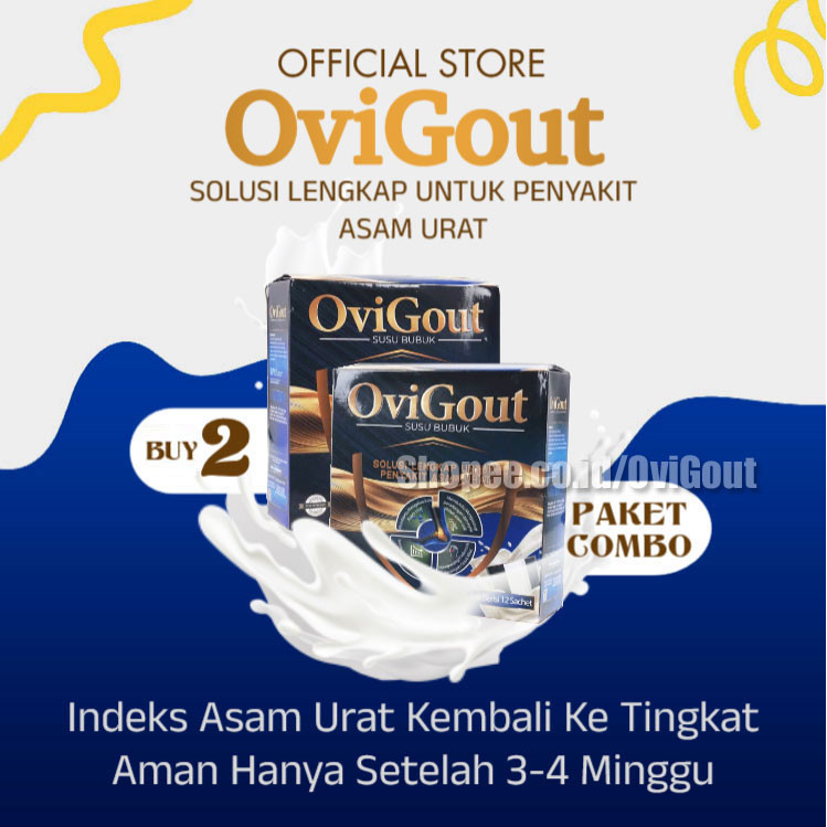 

OviGout Official Store ® Paket Combo 2 Box Susu Untuk Penderita Asam Urat Nyeri Sendi Original