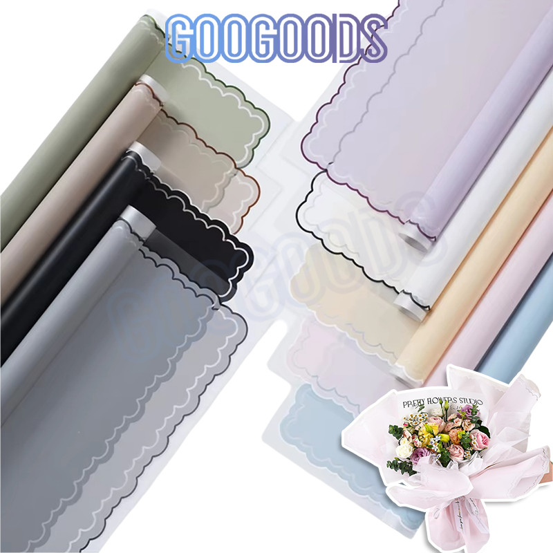 

GG 20 lembar cloud lace color korean flower wrapping cellophane motif kotak grid kertas kado kotak kecil floral wrapping buket craft pap 57*57CM