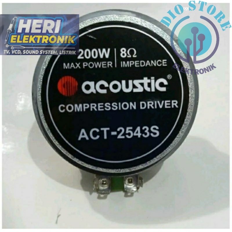Tweter Driver Acoustic 2543S 200watt