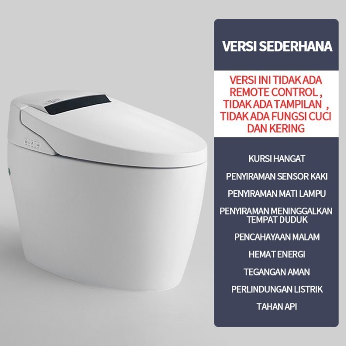 JF  Luxury Kloset Duduk Siram Toilet / Smart Closet Toilet Otomatis - Versi sederhana