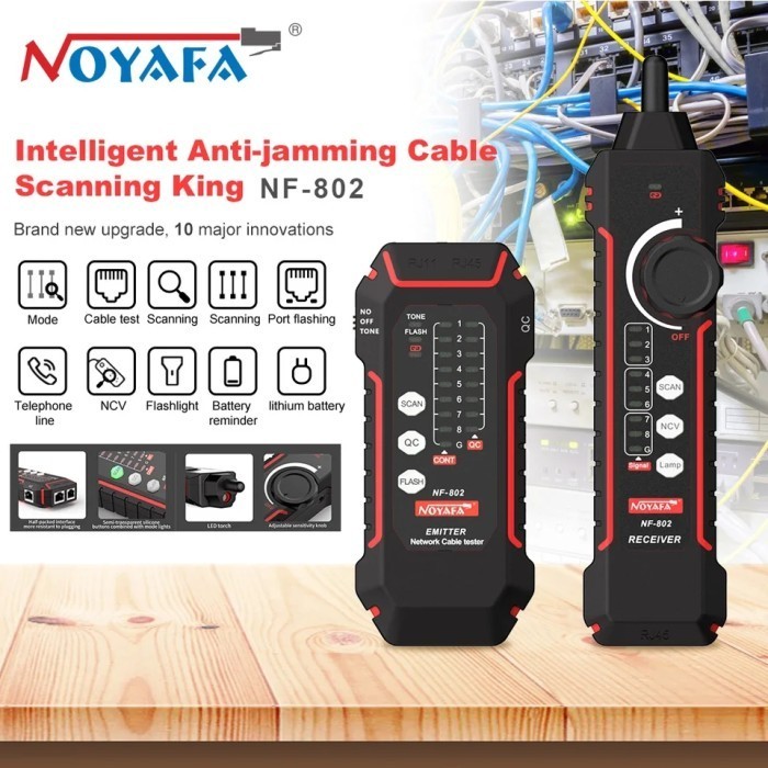 NOYAFA Network Cable Lan Tester Wire Tracker POE Checker NOYAFA NF-802