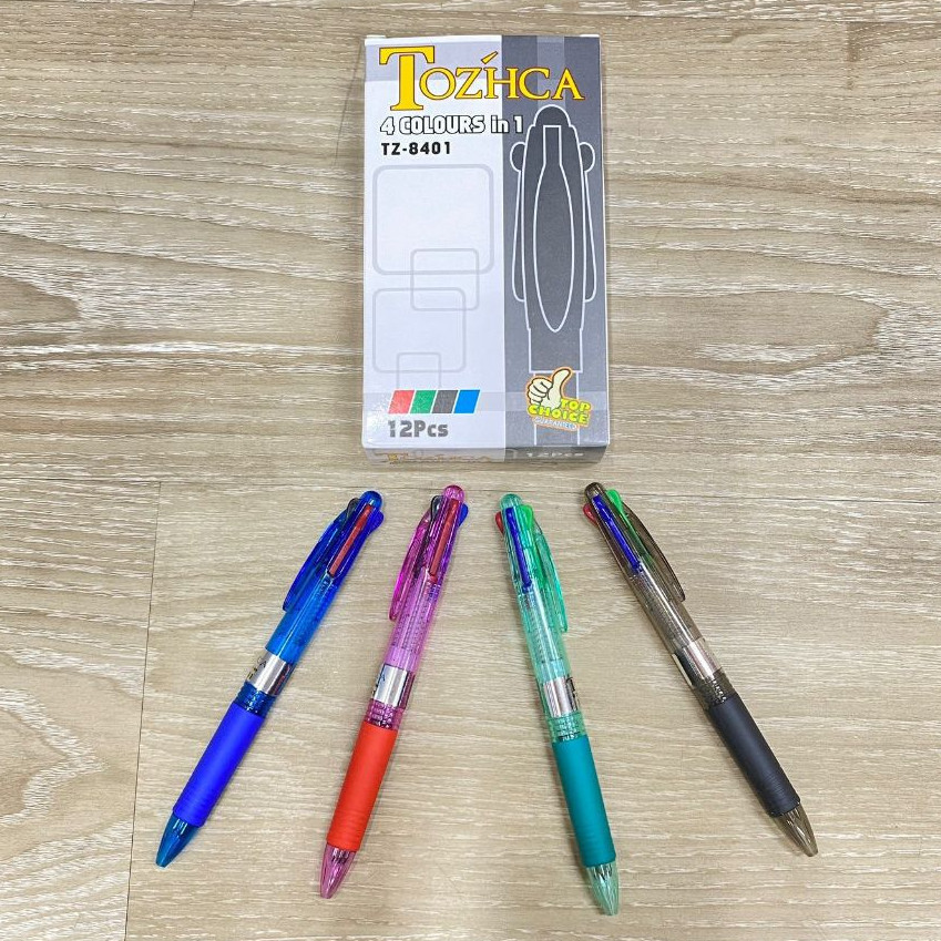 

Bolpoin Tozhca 4 Colours in 1 Bolpen Alat Tulis Pena Candy Grosir Spesial 8.8